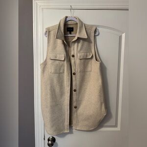 Love Tree Cream Collar Vest